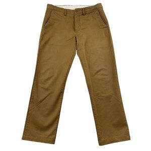 J.Crew Chino Pants Mens 31x29* Dark Khaki Urban Slim Broken In Business Casual